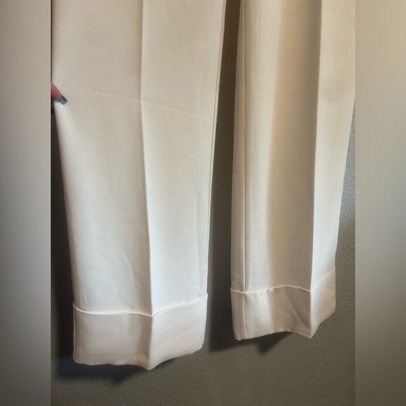 MNG mango ivory wide leg trouser pants - Picture 4 of 10